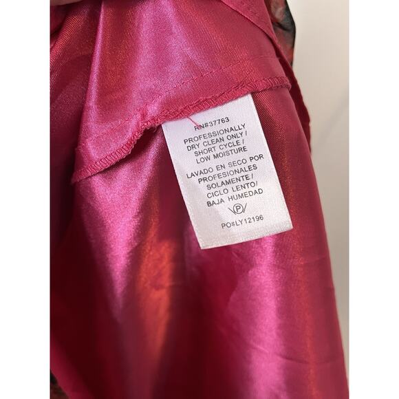 LAUNDRY BY SHELLI SEGAL pink Snakeskin Flowy Strapless Maxi Dress size 4 - Picture 7 of 8